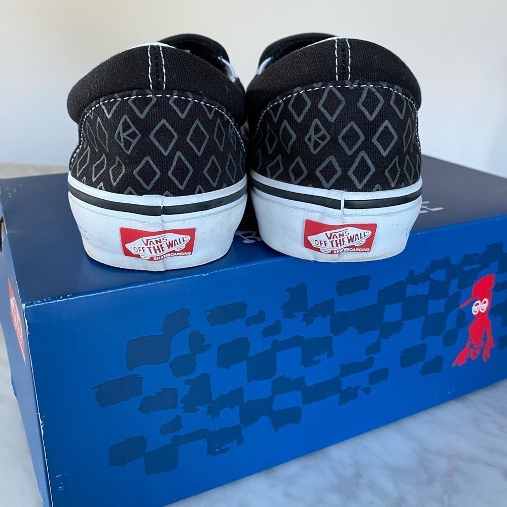 Vans X Krooked Natas Skate Slip On Skateboard Shoes VN0A5FCAAPM MEN'S Size 10 - Picture 5 of 7